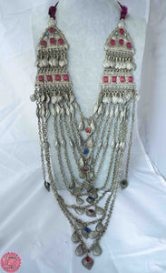 COLLARES KUCHI AFGANOS LARGOS CON CADENAS Y CRISTALES