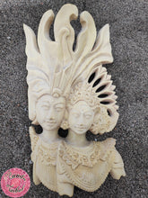 Cargar imagen en el visor de la galería, figura madera escultura bali rama y sita